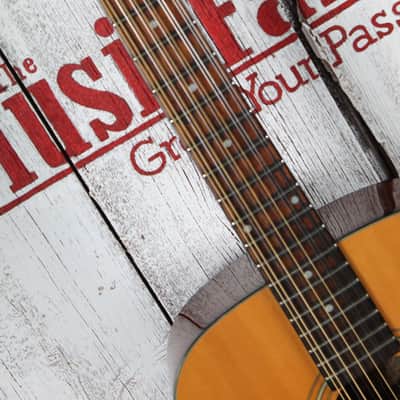 Alvarez RD2012 12 String Dreadnought Acoustic Electric Guitar Natural Finish image 13