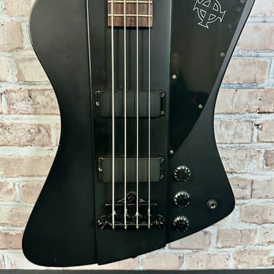 Epiphone Goth Thunderbird IV Bass Guitar 2008 - Matte Black image 1