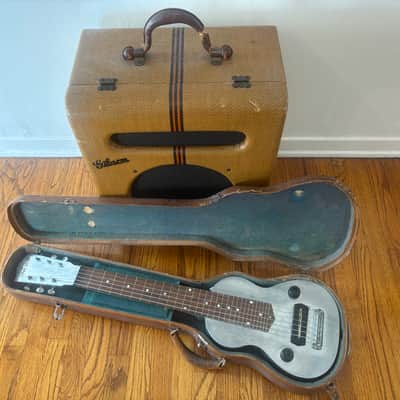 Gibson E-150 Model Lap Steel Electric Guitar - 1935, 1930s, Racing Stripe Tweed Case, EHG-150, EH-150, Charlie Christian Pickup image 12