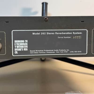 Sound workshop - Model 262 - Stereo Spring Reverb - 1981 - Made in USA image 9