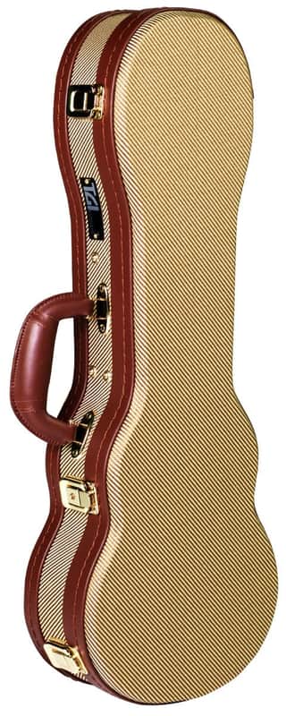 Barnes & Mullins TGI Soprano Ukulele Tweed Wood Hard Case...