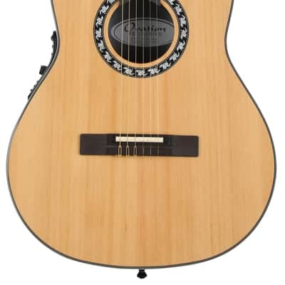Ovation Timeless Classic Nylon Acoustic-Electric Guitar - Natural image 2