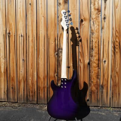 G&L USA SB-2 Purple Burst 4-String Electric Bass Guitar w/ Gator Gig Bag image 3