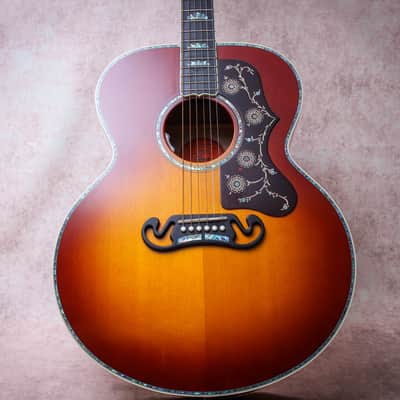 GIBSON USA Custom Shop SJ-200 5A Custom Select "Wildfire Burst + Ebony" (2025) image 4