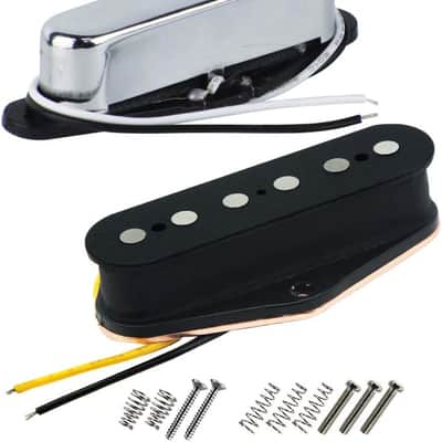 Geaux Guitar Alnico 5 Guitar Pups Tele Bridge Pickup w/Neck Pickup (Chrome) - Chrome image 1