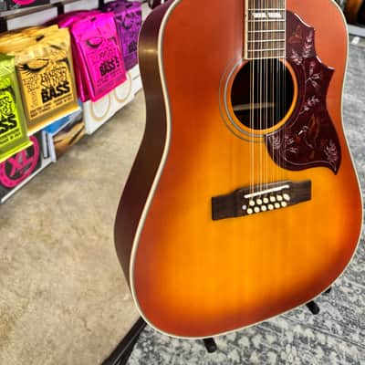 Epiphone Hummingbird 12-String - Cherry Sunburst image 8