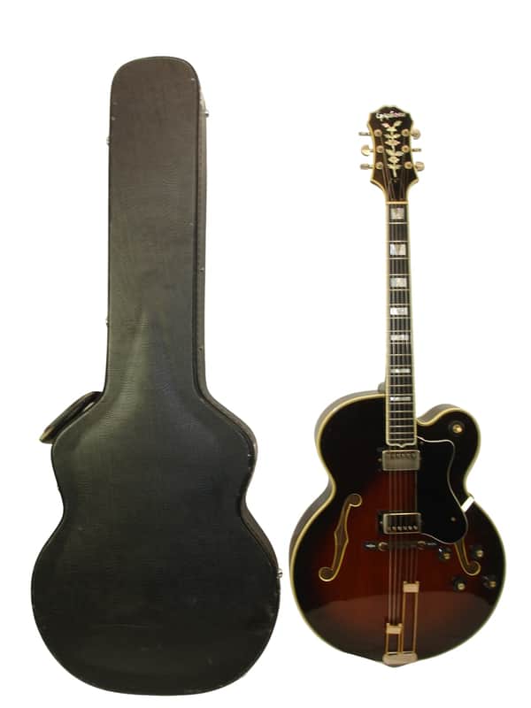 1991 Epiphone Emperor "F" Hollow-body Electric Guitar, Antique Sunburst w/ Case image 1