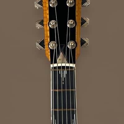 Jesselli Guitars Modernaire Circa 1989-1990 Natural Walnut & Ebony. Owned by Alan Rogan touring tech for Keith Richards. (Authorized Jesselli Dealer) image 17