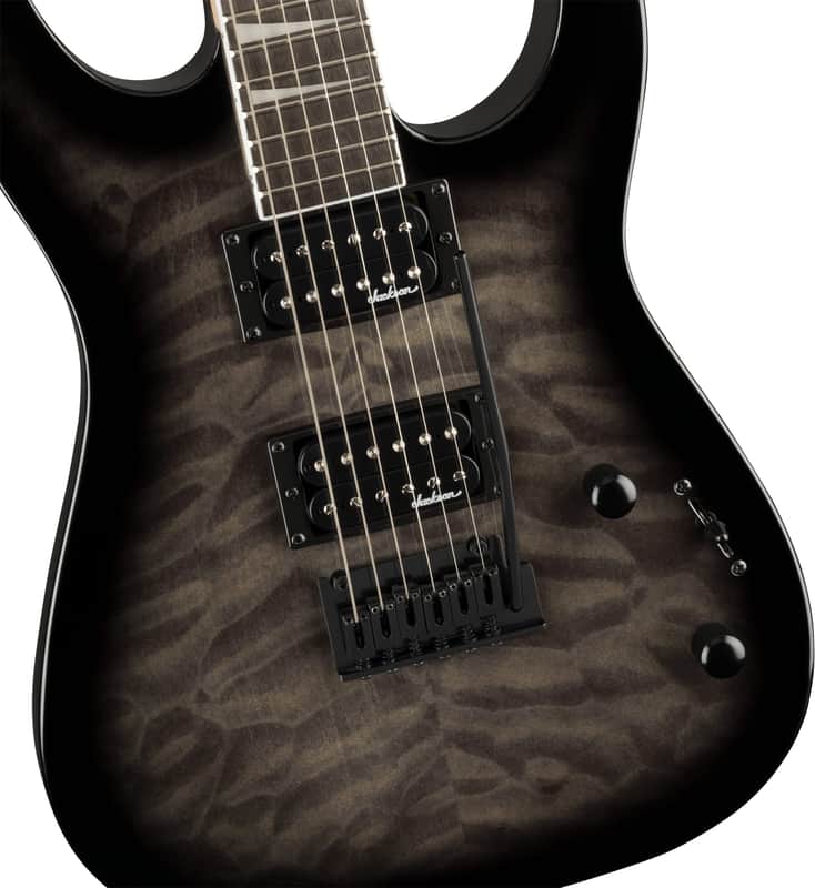 Jackson JS Series Dinky® JS20 DKQ 2PT, Amaranth Fingerboard, Transparent Black Burst 2910211585 image 1