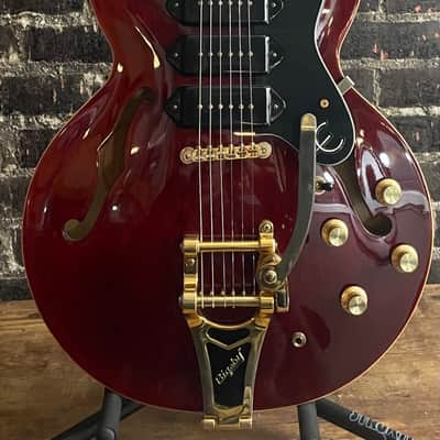 2011 Epiphone Riviera Custom P93 - Wine Red (USED) image 2