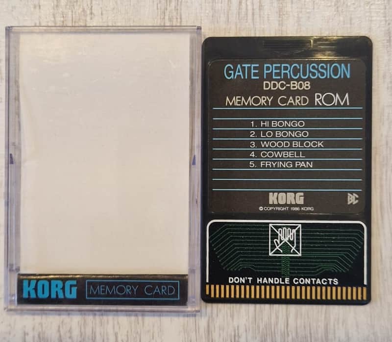 KORG DDD1 / DRM1 / DDD5 ROM card / DDC-B08 GATE PERCUSSION image 1