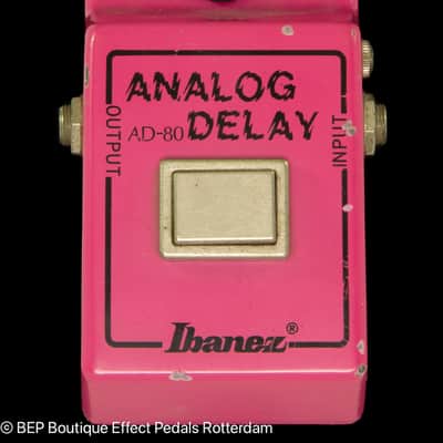 Ibanez AD-80 Analog Delay Narrow Box 1979 Japan "R" Logo, Lock on Nut with MN3005 BBD image 4