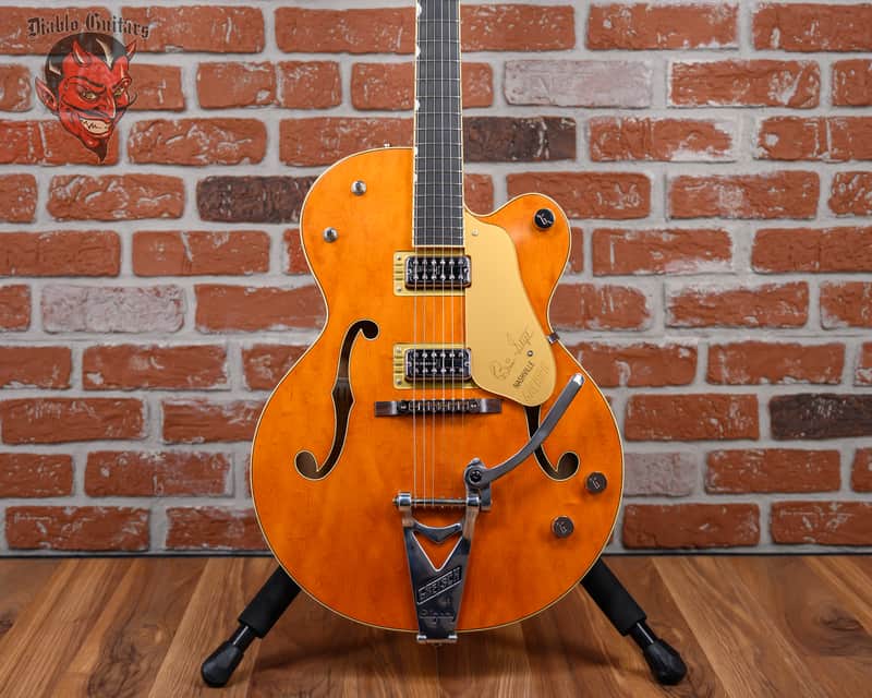 Gretsch G6120T-BSNV Brian Setzer Signature Nashville Hollow Body ‘59 Smoke with Bigsby Satin Orange Smoke 2025 w/OHSC image 1