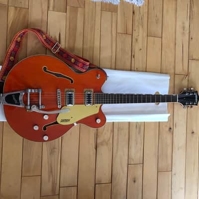 Gretsch G5622T Electromatic Center Block Double Cutaway with Bigsby, Laurel Fretboard 2019 - Present - Orange Stain image 4
