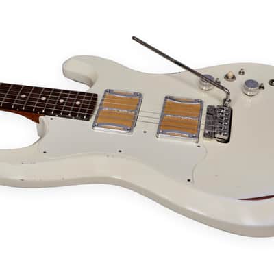 Fiam Guitars Mirari 2022 Antique White over Suntan Copper w/ Torn Trem Route, by past Ronin luthier, image 3