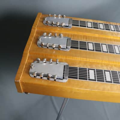 1957 Rickenbacker CW-758 Triple Neck LONG SCALE T8 Console Steel Guitar FIGURED MAPLE image 12