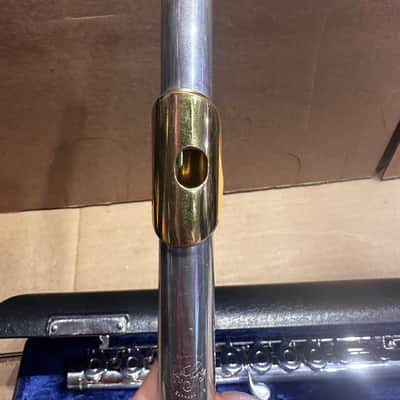 Gemeinhardt 3SB Intermediate Flute – Solid Silver – Elkhart, Indiana USA - Gold-Plated Lip Plate image 3