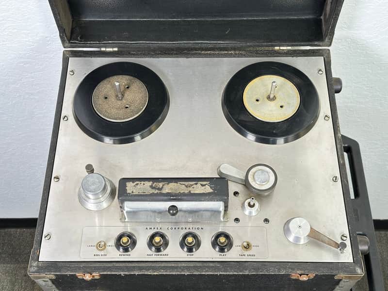 Ampex 350 / 351 Reel To Reel Transport Magnetic Tape Recorder w/ Original Case image 1