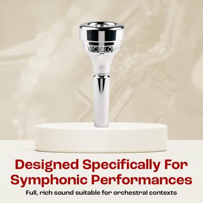 Denis Wick Classic Tenor Horn Mouthpiece Silver Plated, 5883-5 - V-Type Design for Focused Tone & Smooth Response - Tenor Horn Mouthpiece Accessories for Clear Articulation - 17.50 x 6.13 x 5.2mm image 7