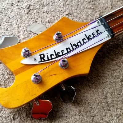 Left-Handed Paul McCartney fretless 4001 Rickenbacker Custom Build Bass image 6