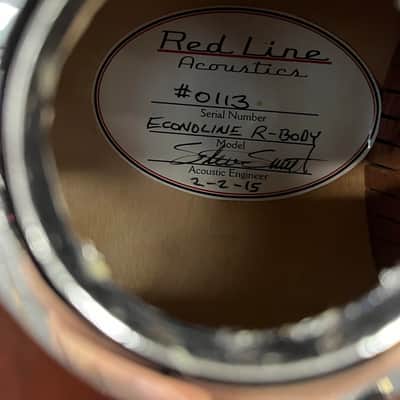 2015 Redline Acoustics Econoline R-Body Square Neck Guitar image 4