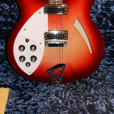 Left Handed Rickenbacker 330 2012 Fireglo image 5