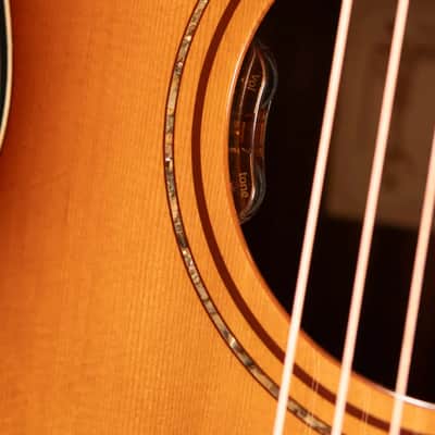 Alvarez Artist Elite Acoustic Electric Little Jumbo Travel Guitar - Shadowburst with Gig Bag image 11