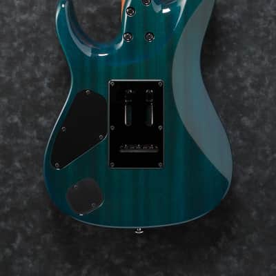Ibanez Martin Miller Signature 6 String Electric Guitar w/Case - Transparent Aqua Blue (MM1TAB) image 5