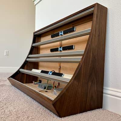 Immagine Solid Walnut Powered Eurorack Case - 13U x 168HP - 1