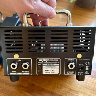 Orange Micro Dark 20-Watt Guitar Amp Head 2015 - Present - Black image 3
