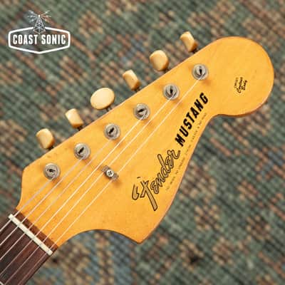 Vintage 1965 Fender Mustang, L Serial, pre-CBS era, w/ original case image 11
