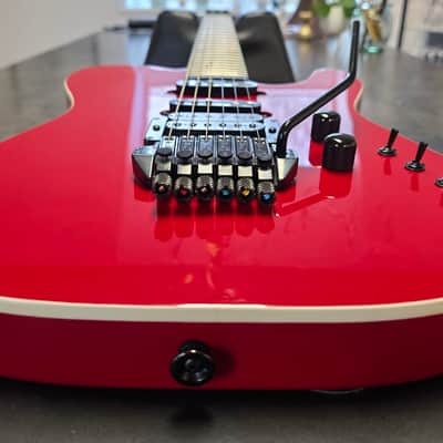 Jackson Custom Shop Telecaster 1987 Ferrari Red HSS Made in USA Vintage American San Dimas pre-Fender 80s Guitar KAHLER KILLER Floyd Rose image 13