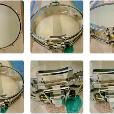 Pearl  Pearl 14’’x 3.5’’ free floating brass shell…piccolo brass snare drum 1997 image 2