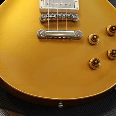 2000 Gibson Custom Shop R7 Les Paul Standard Tom Murphy Aged Electric Guitar Antique Gold + OHSC image 5