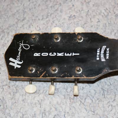 Vintage 1960s Harmony Rocket Neck with Tuners - No Tariffs image 5