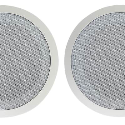 2) Rockville CC80T White 8" Commercial 70v Ceiling Speakers For Restaurant/ Bar image 11