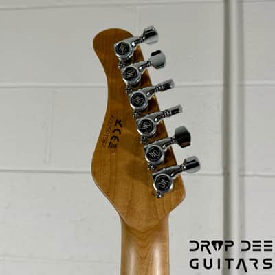 Mayones Aquila Aged V24 S 6 Electric Guitar w/ Case - Monolith Metallic Neon Green Nitro (Aged) image 23