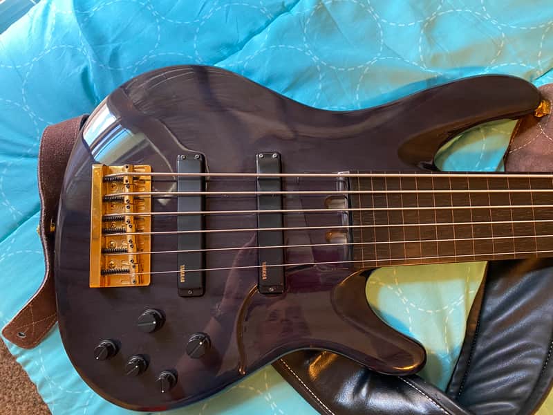 Yamaha TRB 6 Fretless Bass Guitar prev. owned by JOHN MYUNG of Dream Theater 1992 Translucent Purple image 1