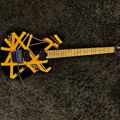 EVH Wolfgang Special Striped with Floyd Rose 2010s - Black/Yellow Stripes image 2
