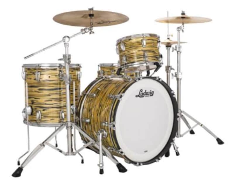 Ludwig *Pre-Order* Classic Maple Lemon Oyster Fab 14x22_9x13_16x16 Drums Shell Pack Made in USA Special Order Authorized Dealer image 1