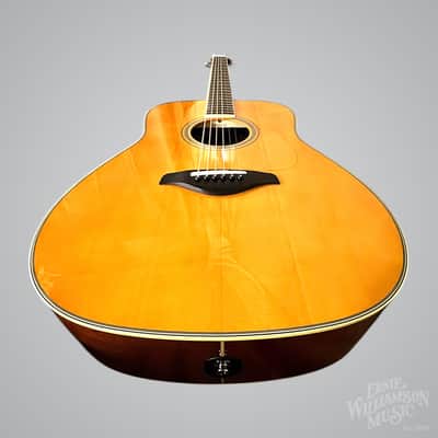 Yamaha FG-TA-VT TransAcoustic Dreadnought Guitar, Vintage Tint image 9