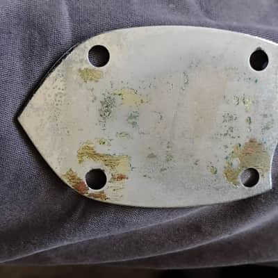 1960s Fender Acoustics Neckplate Mailbu, Villager, Redondo, Newporter, Shenandoah,  Orig Vintage Neck Plate luthier part project circa 1966-1967 image 2