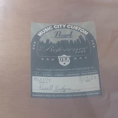 Pearl Reference Pure Music City Customs 2020 image 10