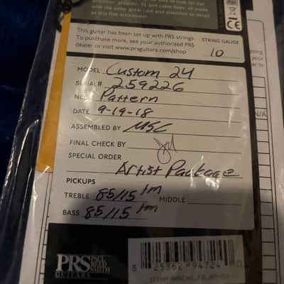PRS Custom 24 Artist Package image 10