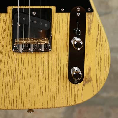 TOM ANDERSON T-Icon SS - Swamp Ash Body & Caramel Maple Neck - Satin Organic Grain Butterscotch image 5