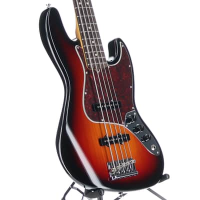 Fender Certified Pre-Owned American Professional II Jazz Bass V, Rosewood Fingerboard, 3-Color Sunburst (M4) (48915) image 3