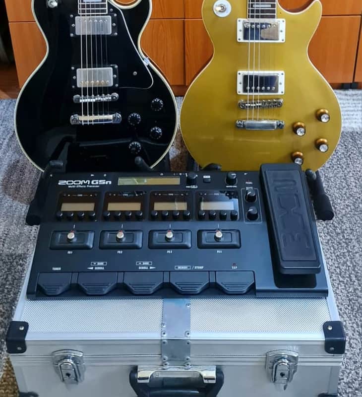 Zoom G5n Multi-Effects Processor + Custom Aluminum Flight Case + Original Power Supply image 1
