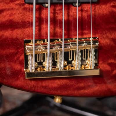 Sadowsky Limited Edition 2023 MasterBuilt 21-Fret 5-String Standard J/J Bass - Majestic Red Transparent image 11