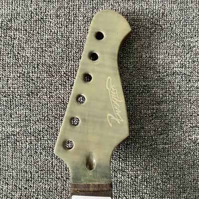Roasted Maple Guitar Strat Style Neck, Rosewood Fingerboard 22 Frets image 10