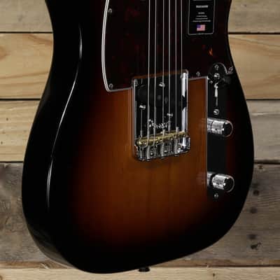 Fender American  Professional II Telecaster Electric Guitar 3-Color Sunburst w/ Case image 1